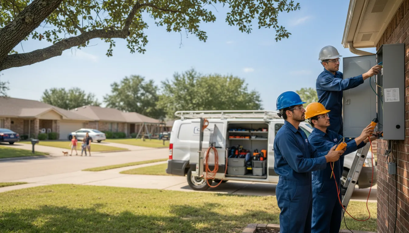 Certified electrician providing emergency electrical services in Lomax, IL